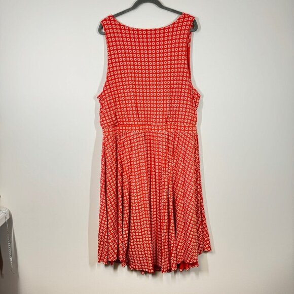 Maeve Anthropologie Tangerine Brianne Floral Print Scoop Neck Midi Dress Size 3X - Picture 11 of 12